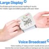 Wrist Blood Pressure Monitor Adjustable Automatic Wrist Cuff Voice Broadcast With 2 Users 180 Memory, Rechargeable Blood Pressure Monitors