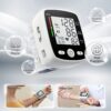 Wrist Blood Pressure Monitor Adjustable Automatic Wrist Cuff Voice Broadcast With 2 Users 180 Memory, Rechargeable Blood Pressure Monitors