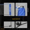 AN-Prime SPORTNOW 4m Badminton Net, Height Adjustable Outdoor Sports Net, With Carry Bag, For Tennis, Pickleball, Volleyball, Blue
