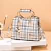 Checkered Design Women's Bag - Satchel Portable Shoulder Crossbody Handbag-Latest Design-Free Shipping