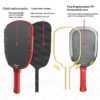Carbon Fiber Pickleball Paddle Set Hot-Pressed In-One Piece