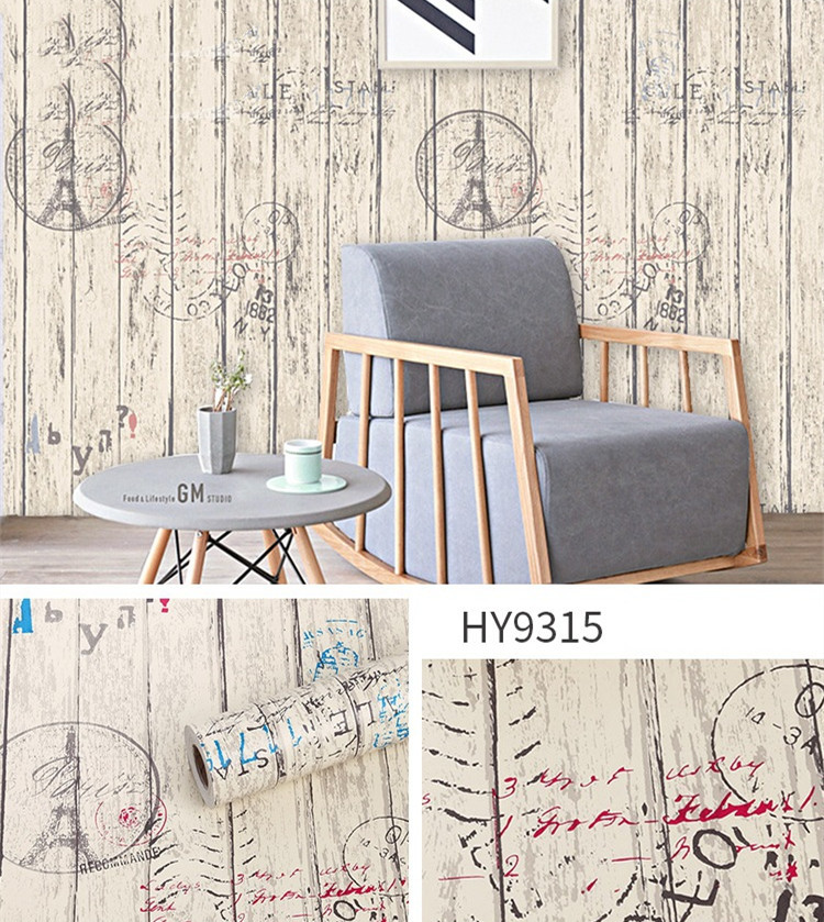 Antique Striped European Wallpaper Waterproof and  Heat Resistant