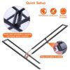 1Pc Firewood Log Rack 220LBS Steel Wood Lumber Storage Stacking Rack X Shape Storage Holder For Fireplace Firepit-Latest Design