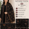 Elegant Handmade Kashmiri Embroidered Mini-Shawl/Stallar - 80 × 30 Inches