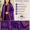 Elegant Handmade Kashmiri Embroidered Mini-Shawl/Stallar - 80 × 30 Inches