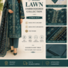 Pakistani Designer Lawn 3PCS Unstitched Embroidered Women Dresses
