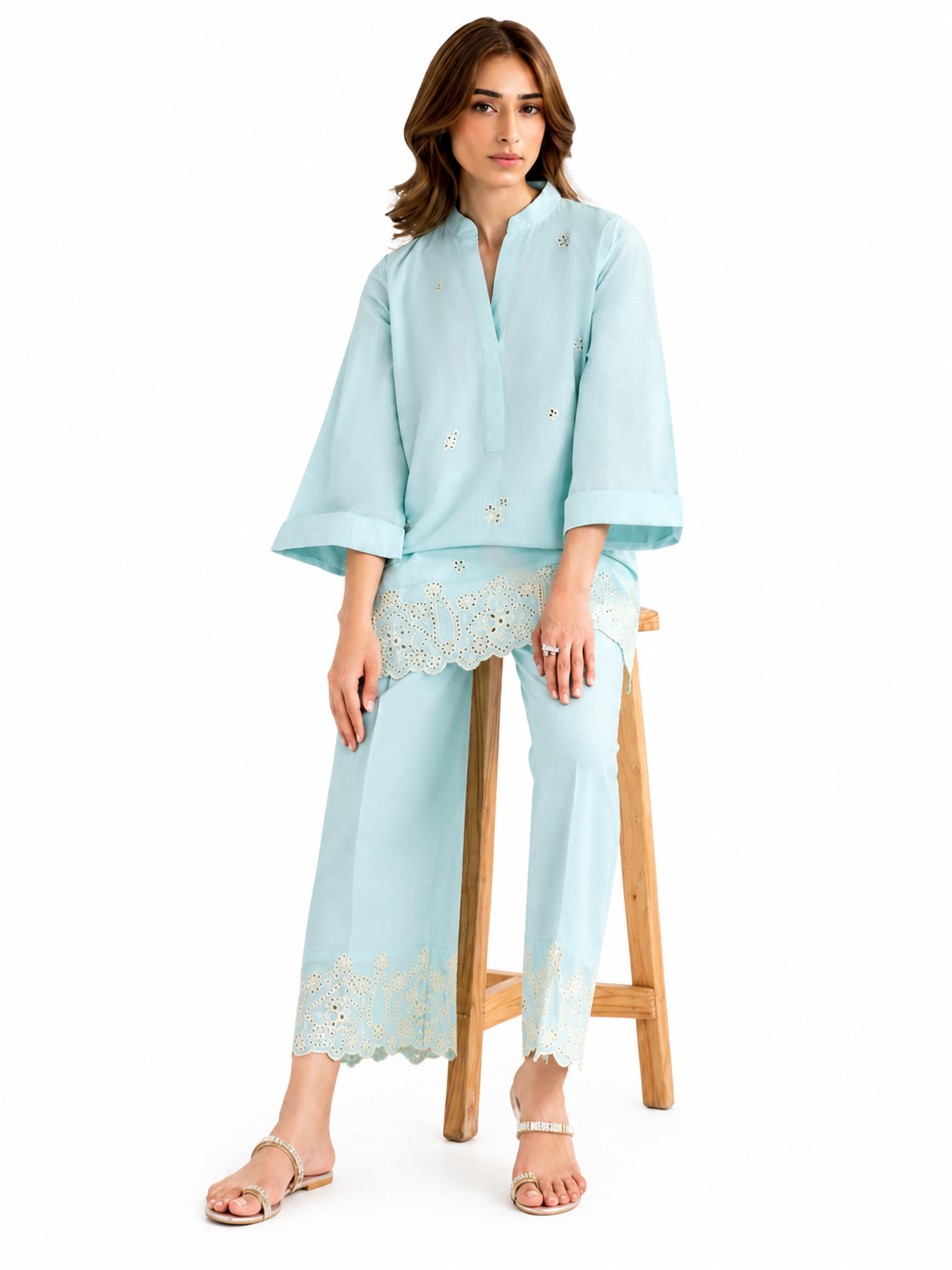 Pakistani & Eastern Style Luxury 2 Pieces Stitched-Ready-to-Wear Embroidered Dresses