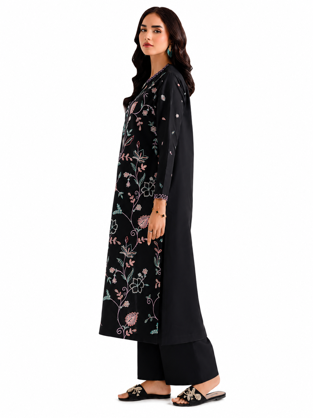 Pakistani & Eastern Style Luxury 2 Pieces Stitched-Ready-to-Wear Embroidered Dresses