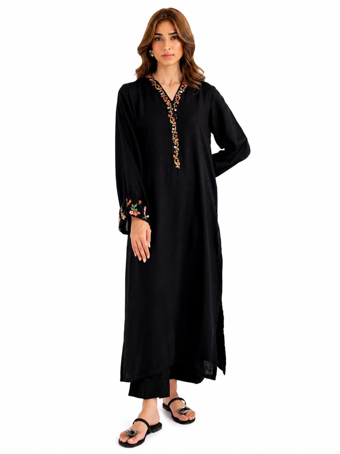 Pakistani & Eastern Style Luxury 2 Pieces Stitched-Ready-to-Wear Embroidered Dresses
