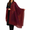 Elegant Handmade Kashmiri Embroidered Mini-Shawl/Stallar - 80 × 30 Inches