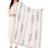 Elegant Handmade Kashmiri Embroidered Mini-Shawl/Stallar - 80 × 30 Inches