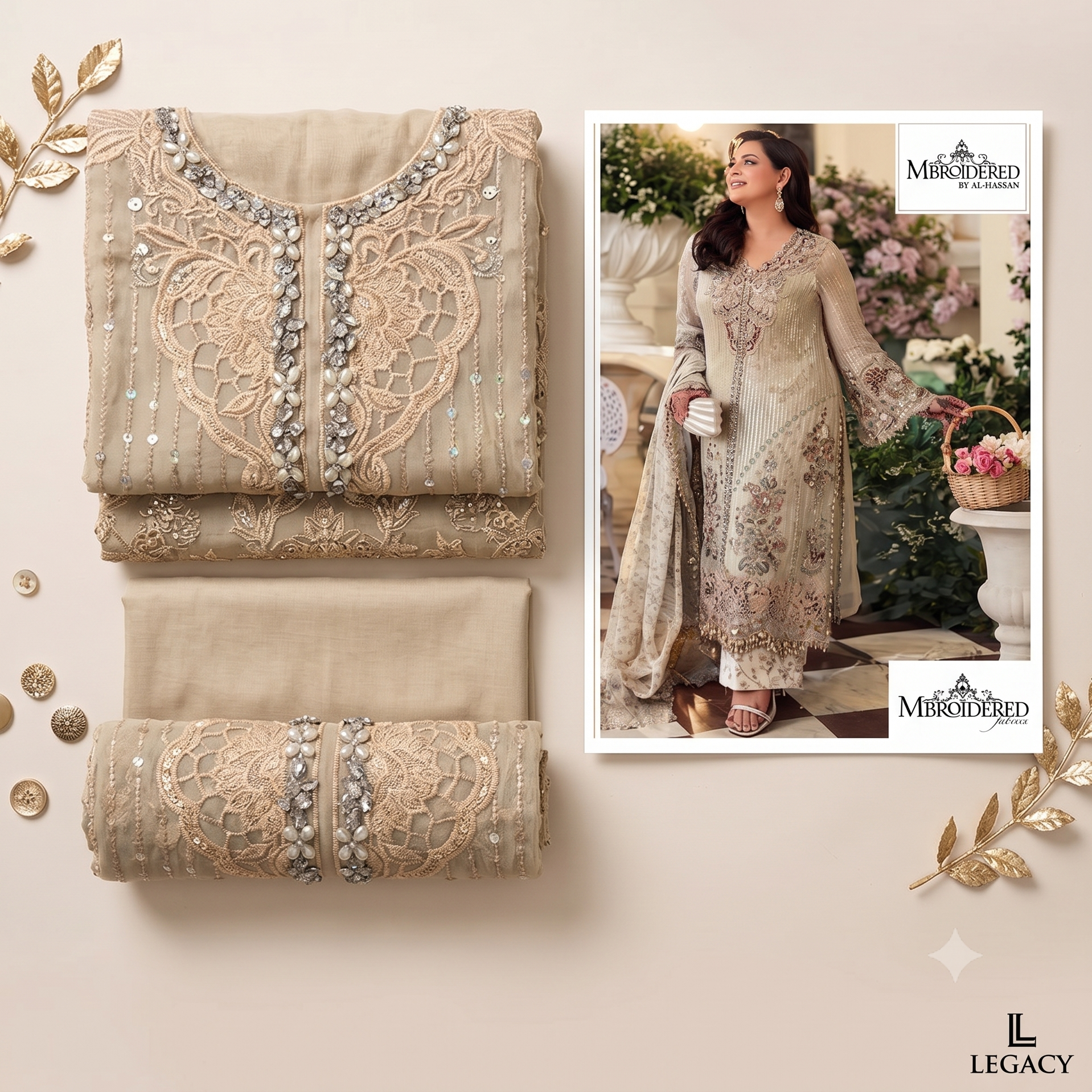 Pakistani Designer Fancy Wedding and Party Dresses - Unstitched Dresses